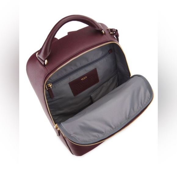 Tumi Gemma Leather Backpack in Cordovan - Picture 3 of 14